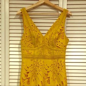 NWOT Yellow Cocktail Dress